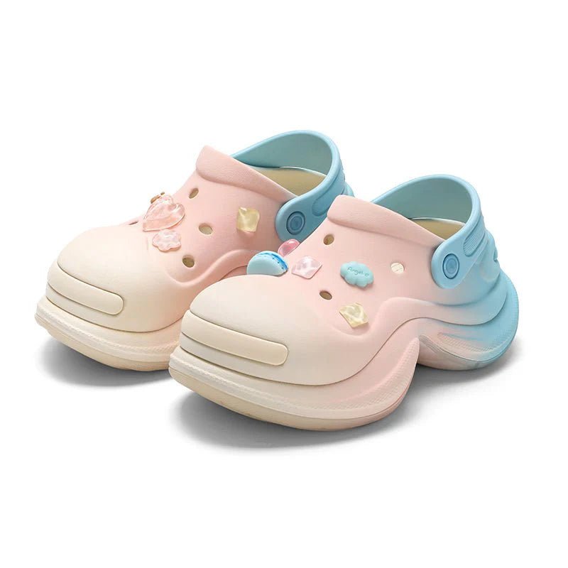 Pink Blue Clogs Platform Clogs Clogs OUDER