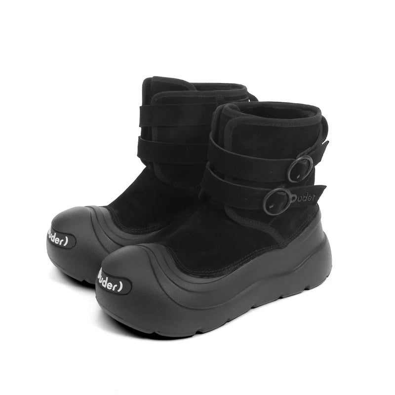 Ouder HighPlush Slip - On Waterproof Snow Boots - OUDER_Black