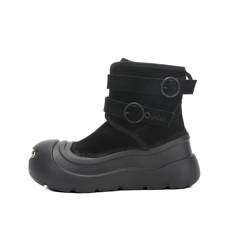 Ouder HighPlush Slip - On Waterproof Snow Boots - OUDER_Black