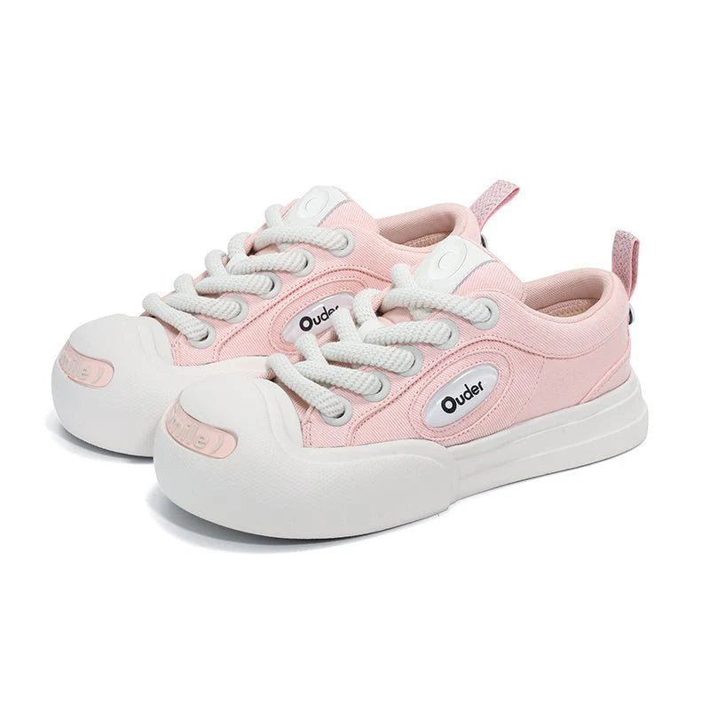 Smile Candy Canvas Shoes - OUDER_Pink