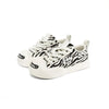 Smile Designer Sneaker Shoes - OUDER_Black & White