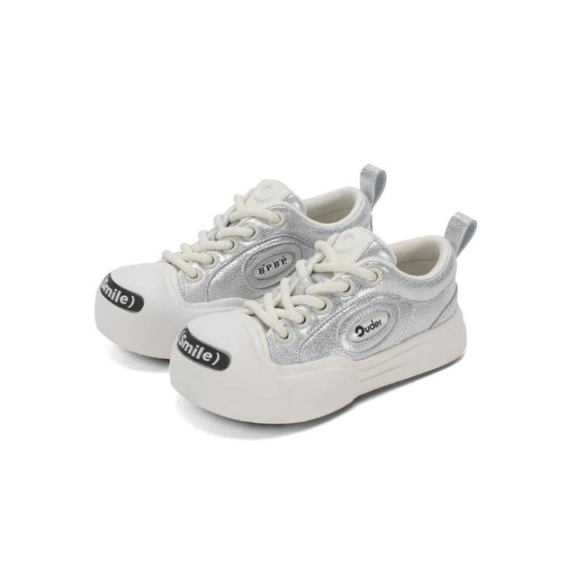 Smile Kids Sneaker Shoes - OUDER_Silver