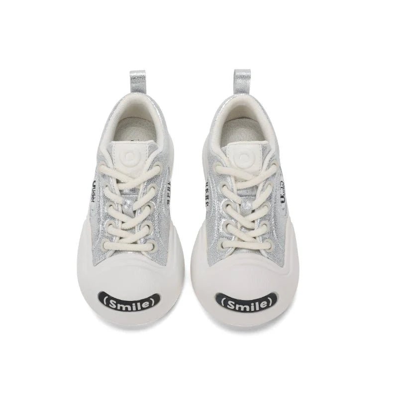 Smile Kids Sneaker Shoes - OUDER_Silver